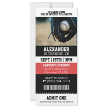 Baseball Ticket Birthday