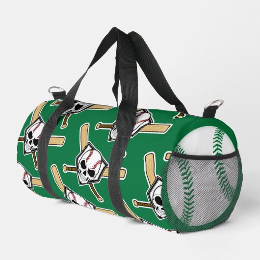 Baseball Til Death Green Screwball Graphics ダッフルバッグ (右コーナー)