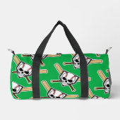 Baseball Til Death Green Screwball Graphics ダッフルバッグ (正面)