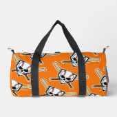 Baseball Til Death Orange Screwball Graphics ダッフルバッグ (正面)