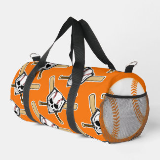 Baseball Til Death Orange Screwball Graphics ダッフルバッグ