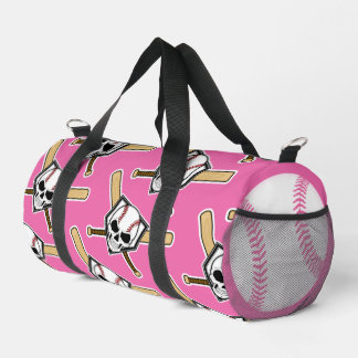 Baseball Til Death Pink Screwball Graphics ダッフルバッグ