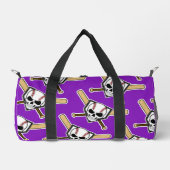 Baseball Til Death Purple Screwball Graphics ダッフルバッグ (正面)