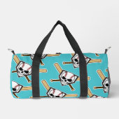 Baseball Til Death Turquoise Screwball Graphics ダッフルバッグ (正面)