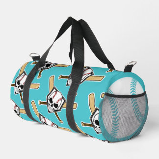 Baseball Til Death Turquoise Screwball Graphics ダッフルバッグ