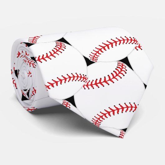Baseball Tiled Design Necktie ネクタイ (ロール)