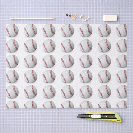 Baseball tissue paper 薄葉紙 (クラフト)