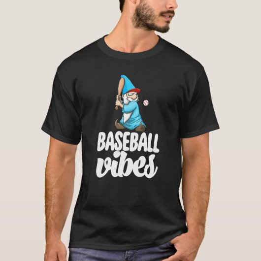 Baseball Vibes Gnome  Baseball Game Celebration Wo Tシャツ (正面)