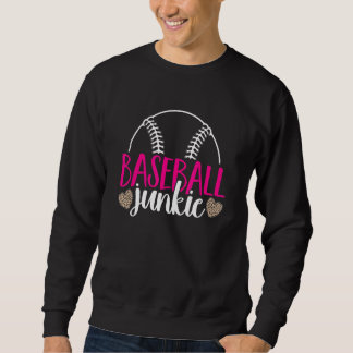 Baseball Womens Leopard Pattern Baseball Girl スウェットシャツ