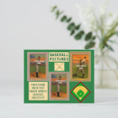 Baseball Your Photos and文字・スポーツ ポストカード (スタンド正面)