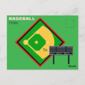 Baseball Your Photos and文字・スポーツ ポストカード (裏面)