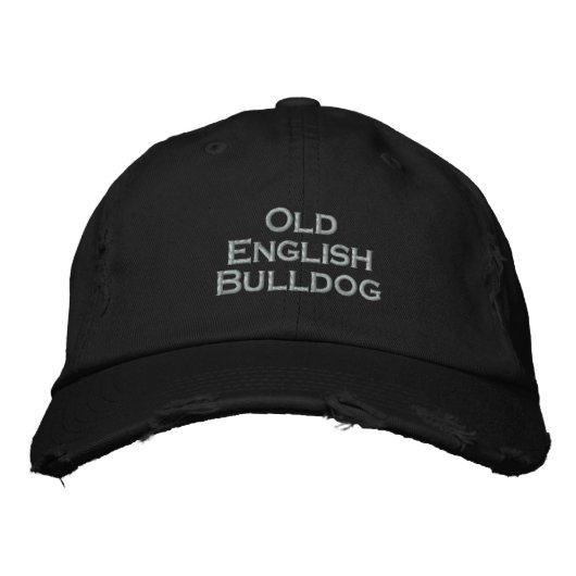 Baseballcap Old English Bulldog 刺繍入りキャップ (正面)