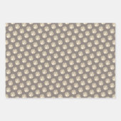 baseballsパターン任意の大事な行事カスタムカラー ラッピングペーパーシート (正面3)