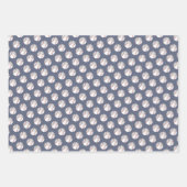 baseballsパターン任意の大事な行事カスタムカラー ラッピングペーパーシート (正面2)