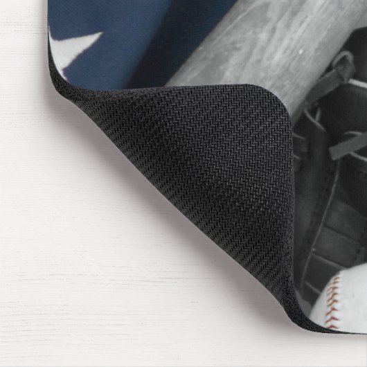 basebasllのbwredblue マウスパッド (コーナー)