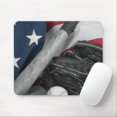 basebasllのbwredblue マウスパッド (マウス)