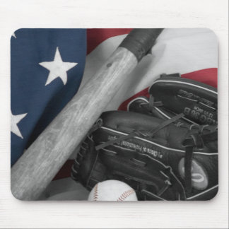 basebasllのbwredblue マウスパッド