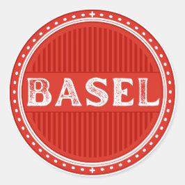 Basel City Pride Emblem – Swiss Identity ラウンドシール