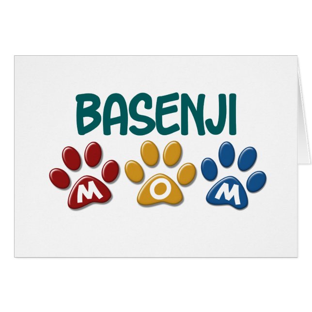 BASENJIのお母さんの足のプリント (正面横)