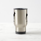 Basenjiのシルエット トラベルマグ (中央)