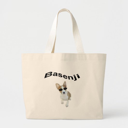 basenjiのバッグ ラージトートバッグ (正面)