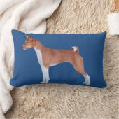 Basenjiの枕 ランバークッション (ブランケット)