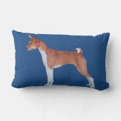 Basenjiの枕 ランバークッション (裏面)