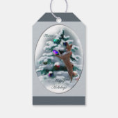 Basenjiクリスマスギフトタグ ギフトタグ (裏面)