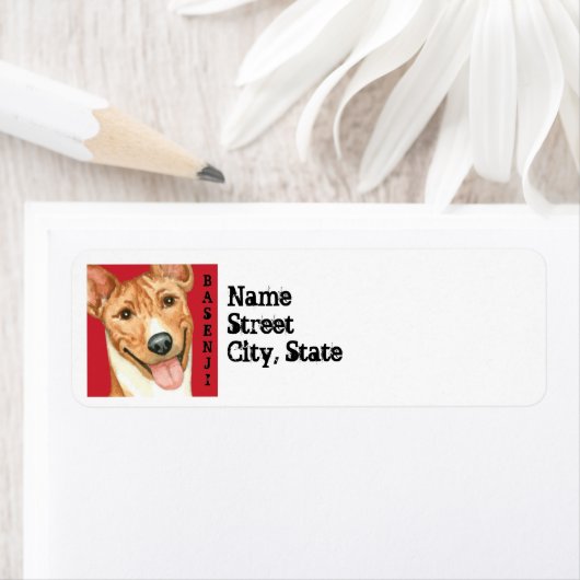 Basenji色のブロック ラベル (インサイチュ)