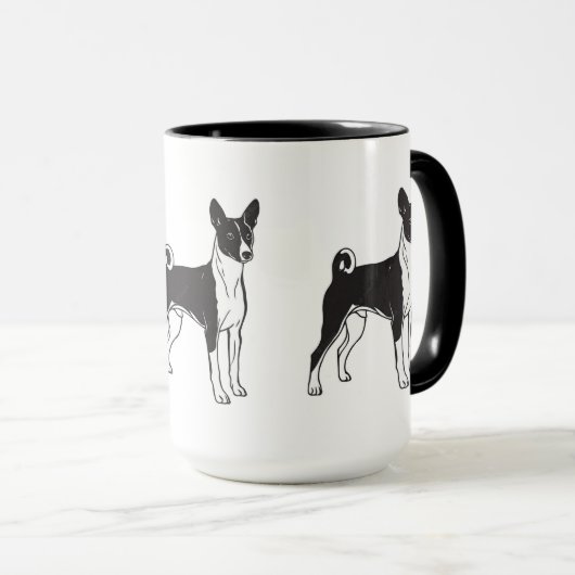 Basenji マグカップ (正面右)