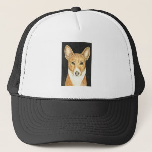 "Basenji"犬の芸術の帽子 キャップ
