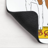 Basenji -赤 マウスパッド (コーナー)