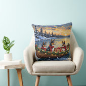 Basenji Christmas Boat Holiday クッション (椅子)