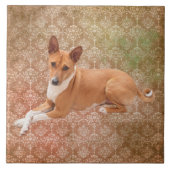 Basenji Dog タイル (正面)