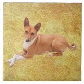 Basenji Dog  タイル (正面)