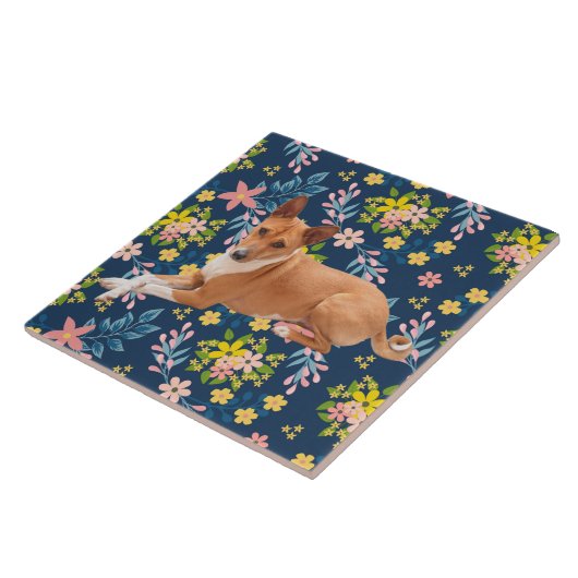 Basenji Dog タイル (側面)