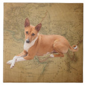 Basenji Dog  タイル (正面)