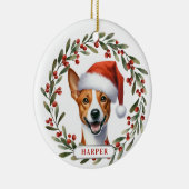 Basenji Dog Ceramic Circle Ornament セラミックオーナメント (右)