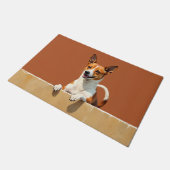 Basenji Dog Doormat Art ドアマット (アングル)