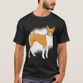 Basenji dog tシャツ (正面)