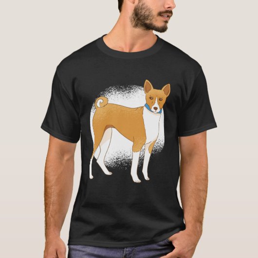 Basenji dog tシャツ (正面)