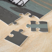 Basenji Dogs Christmas Snow Holiday ジグソーパズル (側面)