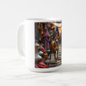 Basenji Elegant Coffee Mug コーヒーマグカップ (正面左)