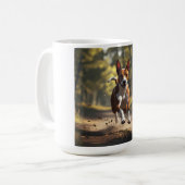Basenji Elegant Coffee Mug コーヒーマグカップ (正面左)