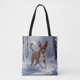 Basenji Elegant Shoulder Tote Bag トートバッグ