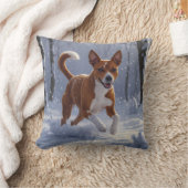 Basenji Elegant Throw Pillow クッション (ブランケット)