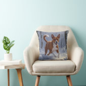 Basenji Elegant Throw Pillow クッション (椅子)