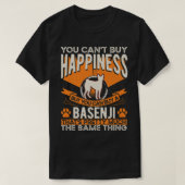 Basenji Happiness Congo Terrier Basenji Premium Tシャツ (デザイン正面)