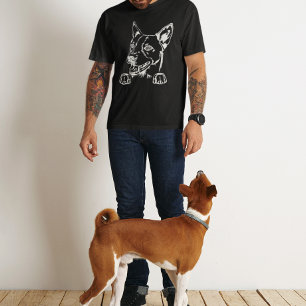 Basenji Houndスケッチしたヘッド Tシャツ