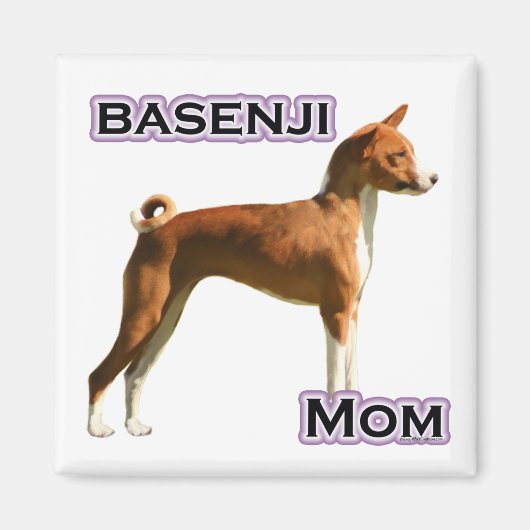 Basenji Mom 4 – マグネット (正面)